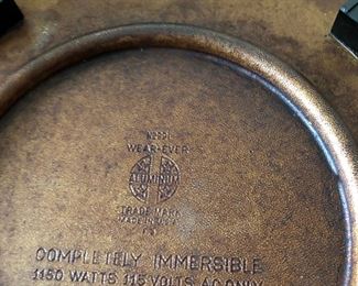 Wear-ever electric skillet