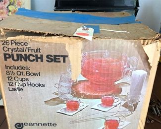  26 piece crystal punch set