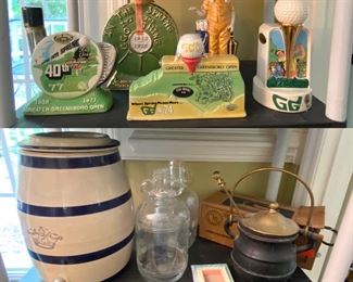 GGO Greater Greensboro Open vintage decanters