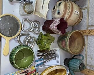 Just unpacking some of these great treasure including Vtg. piggy  banks 