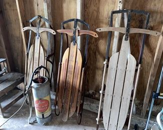 Vtg. Sleds
