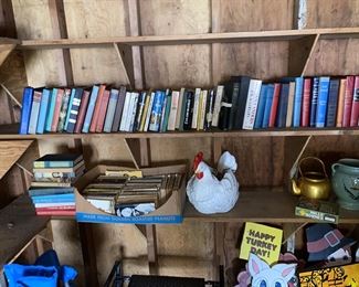 Even the garage is full of books 