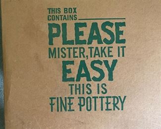 Frankoma pottery box