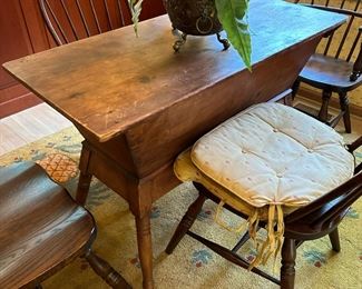 Antique Pine Dough / Trough Table