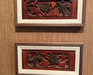Antique Chinese Wood Carving Panels