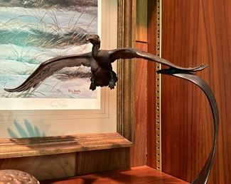 MCM Bronze Pelican Balance Art by BRIAN ARTHUR