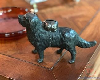 AC Williams Cast Iron Dog Bank