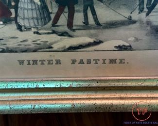 Vintage CURRIER AND IVES Framed Lithographs