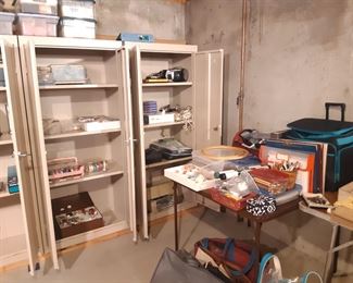 Crafting, scrapbooking supplies and more, basement.