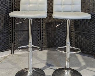 Adjustable Swivel Bar Stools with Footrest