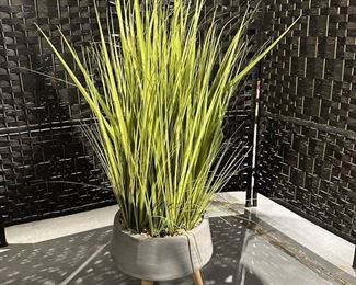 Serene Potted Artificial Glass in Planter
