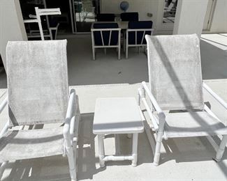 50% OFF PRICE      RECLINING PATIO CHAIRS  $35 EACH