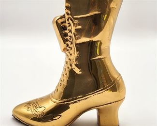 Vintage Victorian Brass Boot. 5 X 2 1/4 X 4 1/2 