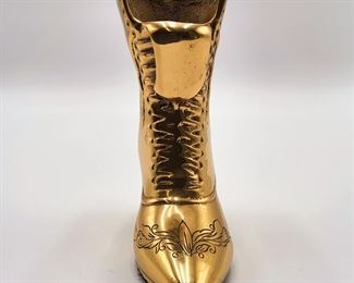 Vintage Victorian Brass Boot. 5 X 2 1/4 X 4 1/2