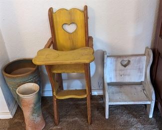 Antique baby chairs 