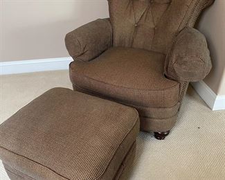 Arm Chair & Ottoman, Berne Furniture, 38"W x 35"H x 36"D,  was $365, NOW $245