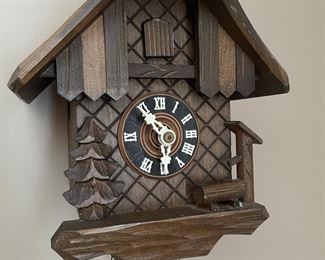 Cuckoo clock, 7.5"W x 8"H x 6"D,  $30