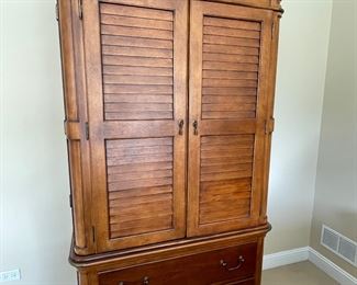 Pulaski armoire, 42"W x 7'H  x 23'D,  was $399, NOW $245