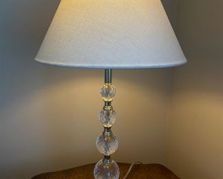 Crystal ball lamp, 28"H,  $38