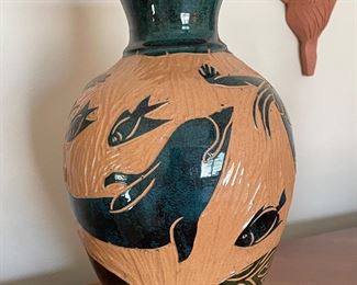 Homer Brown Wassi Art vase,  9"W x 12"H,  $34