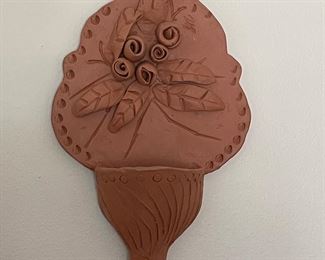 Clay wall art, 5"W x 11"H,  was $10, NOW $6