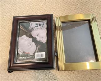 Faux wood and gold 5x7 frames,  was $6 each, NOW $5 each