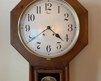 Colonial wall clock,  16"W x 22"H,  was$34, NOW $20