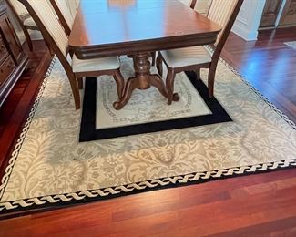 Dining room rug, Black and beige, 8' x 10',  was $325, NOW $225