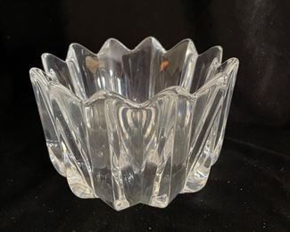 Crystal bowl, 5"W x 3.5"H,  was $10, NOW $7