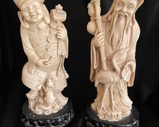 Asian Vintage Carved Resin Statue  Figurine,  was $30, NOW $20