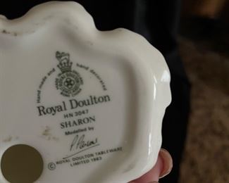 Stamp on bottom of Royal Doulton figurine~