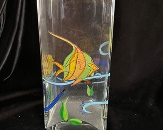 Fish vase, 9"H,  was $10, NOW $7
