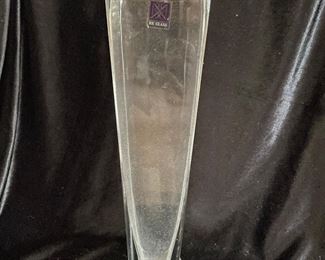 BX glass vase, 13"H,  was $20, NOW $14