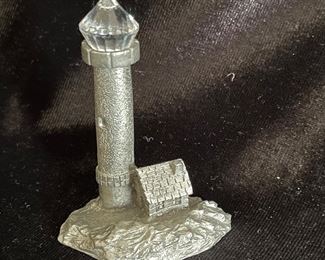 Spoontiques Pewter Lighthouse M718 Crystal Top Collectible Mini,  was $10, NOW $6