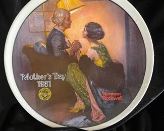 Norman Rockwell Mother's Day plate,  '81, was $6 , NOW $4