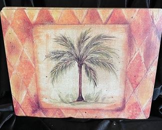 3 Palm Tree placemats, 15"L x 11"W,  was $4, NOW $3
