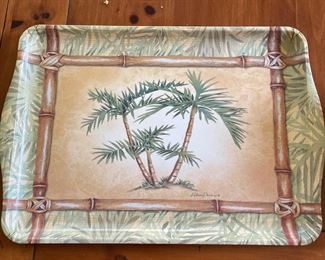 Palm Tree platter,  18" x 12",  $10