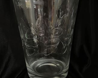 Large glass vase, 8" diameter x 10"H,  was $9, NOW $7