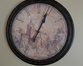 Bordeaux clock, 30" diameter, was $24, NOW $16