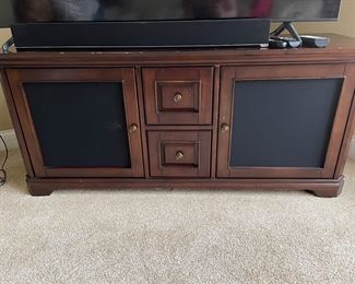 Media cabinet with mesh front for audio, Approx 64"L,  was $299, NOW $175
