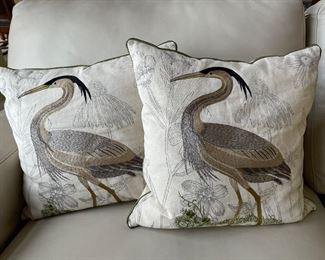 Pier 1 Heron pillows, 18" x 18",  was $20 each, NOW $14 each