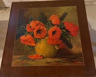 Additional view of floral top table~