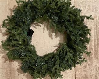 Christmas wreath, 28" diameter,  was $15, NOW $10