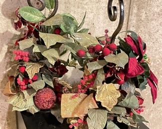 Pair of Christmas candle holders, 18"H,  was $20, NOW $14