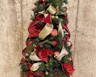 Poinsettia lighted tree,   40"H, was $32, NOW $25