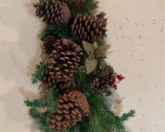 Pine cone swag,  24"L,  was $15, NOW $10