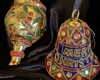 Pair of Cloisonne Ornaments,  was $8, NOW $6