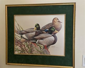 3 Mallards picture, Limited edition, 145/550 A.P. , was $95, NOW $55