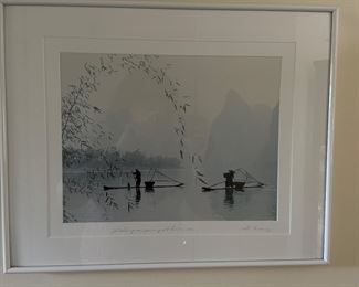 G. Liang, "Fishing in the Li River", 20"W x 16"H,  was $32, NOW $25