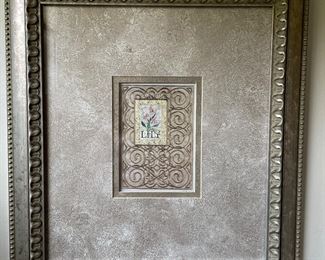 Lily framed print, 18" x 20"H,  was $20, NOW $14